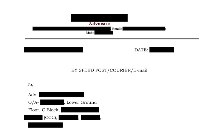 draft legal notices and contracts